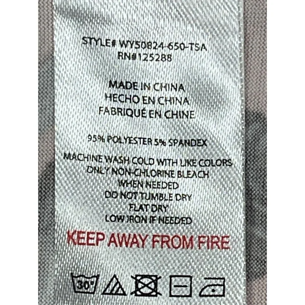 Tahari Pink/Silver Camp Shirt & Short Pajama Set SIZE-XL - Picture 9 of 13